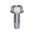 1/4"-20x5/8" Hex Head Washer Indented Type F Screw, Zinc Chromate