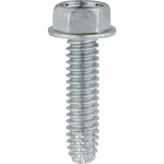 1/4"-20x1" Hex Head Washer Indented Type F Screw, Zinc Chromate