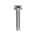 1/4"-20x1-1/4" Hex Head Washer Indented Type F Screw, Zinc Chromate