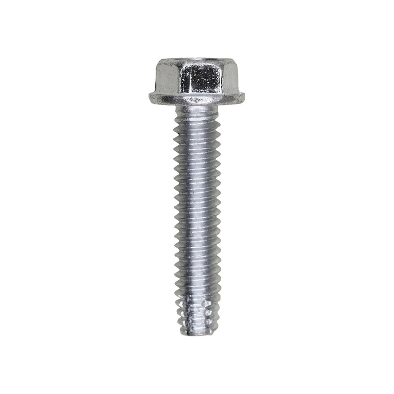 1/4"-20x1-1/4" Hex Head Washer Indented Type F Screw, Zinc Chromate