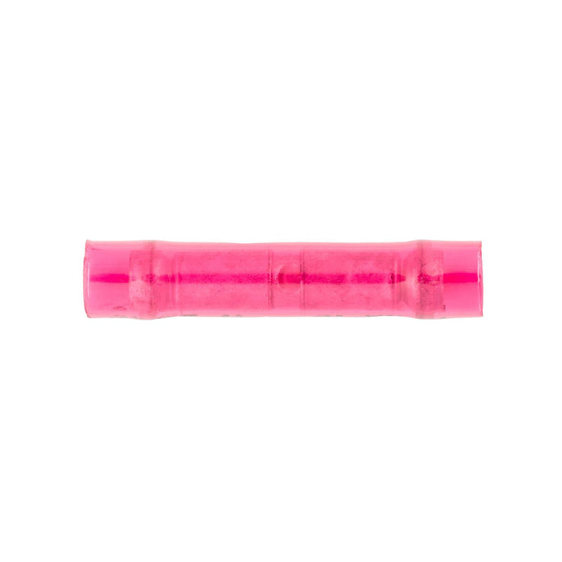 Red 22-16 Gauge Insulated Solderless Butt Connector