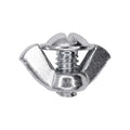 1/4"-20x1/2" Slotted Truss Head License Plate Screw Wing Nut And Washer, 9/16" Washer, Zinc