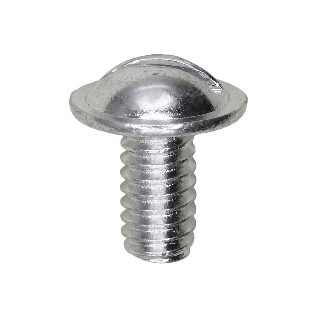 1/4"-20x1/2" Slotted Truss Head Round Washer License Plate Bolt, 1/2" Washer, Zinc