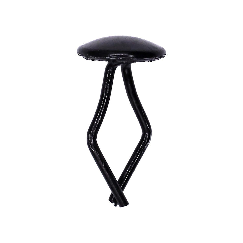 9/32"x7/8" Black Capped Trim Fasteners, 17/32" Head