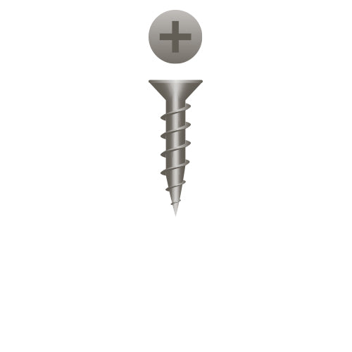 #6 Strong-Point Flat Head 6 x 5/8, PH, Plain and Lubed