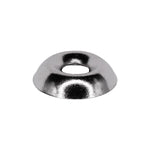 #4 Brass Countersunk Washer Nickel On, 9/64" ID, 3/8" OD