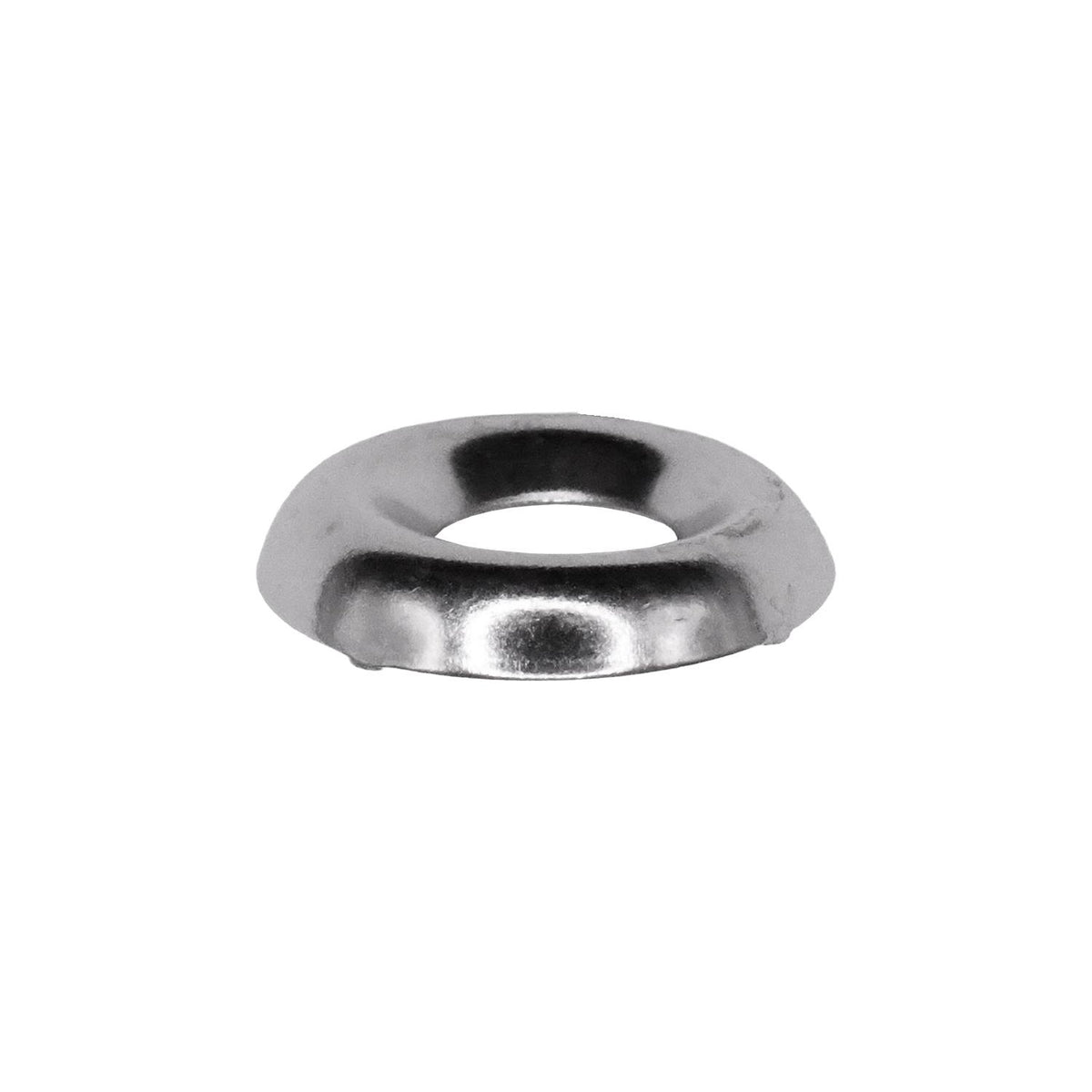 #10 Brass Countersunk Washer Nickel On, 1/4" ID, 19/32" OD
