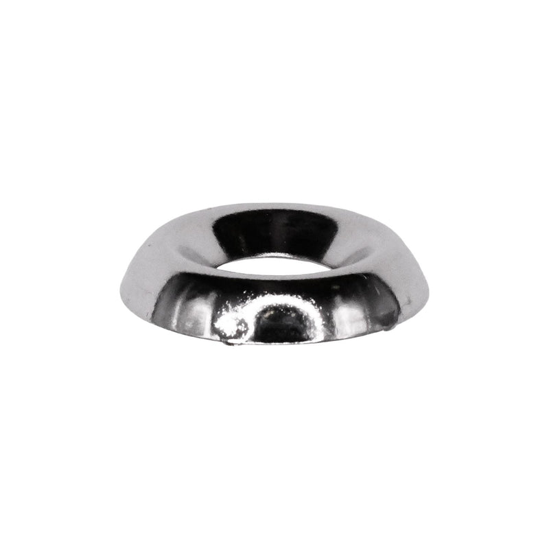 #12 Brass Countersunk Washer Nickel On, 9/32" ID, 11/16" OD