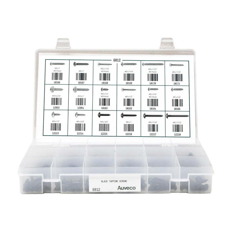 Tapping Screw Quik-Select Kit Assortment, 18 Varieties - 312 Pieces