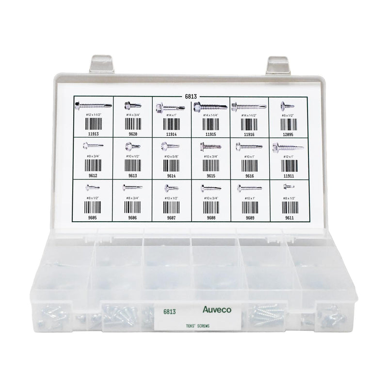 Teks Screw Quik-Select Kit Assortment, 18 Varieties - 127 Pieces
