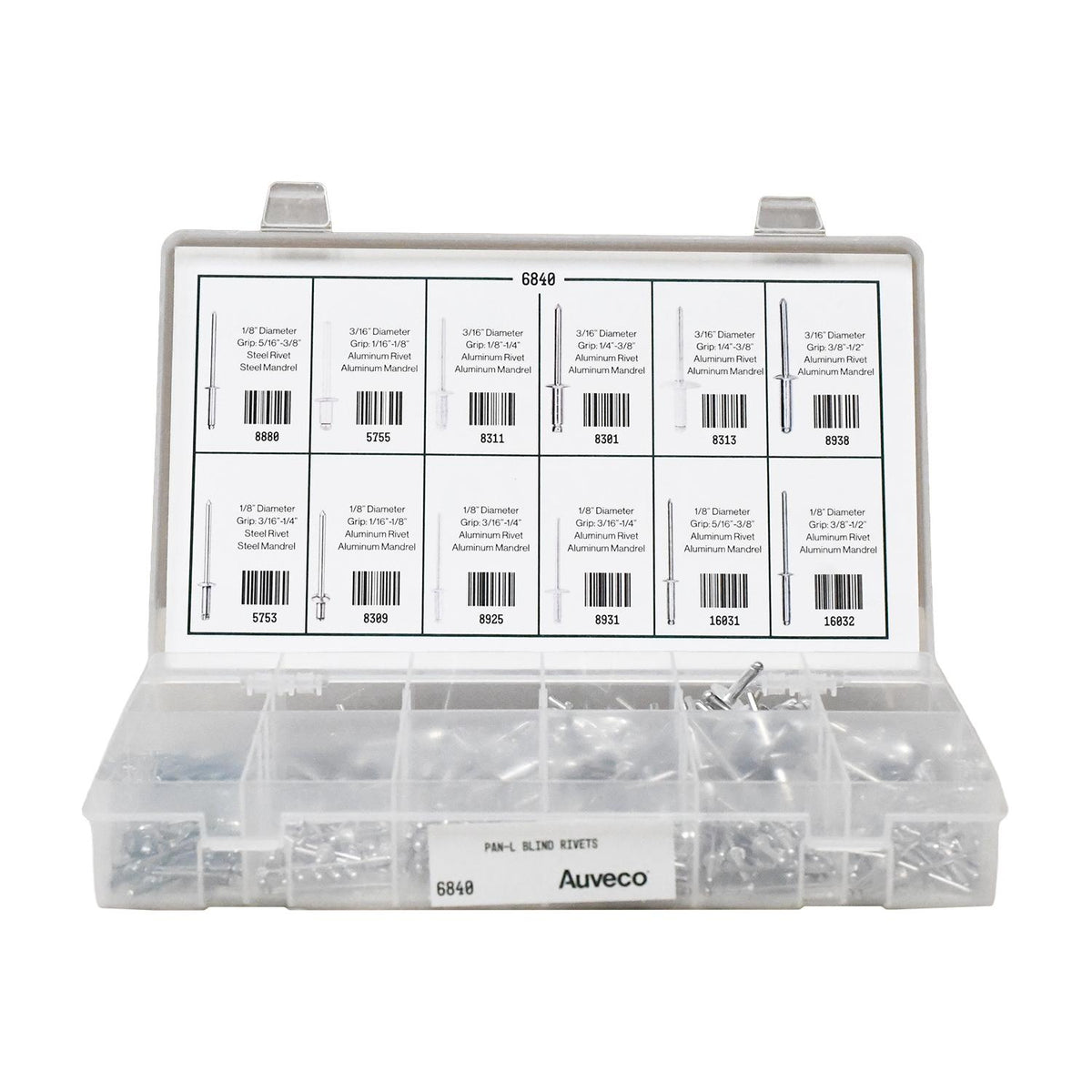 Pan-L Blind Rivets Quik-Select Kit Assortment
