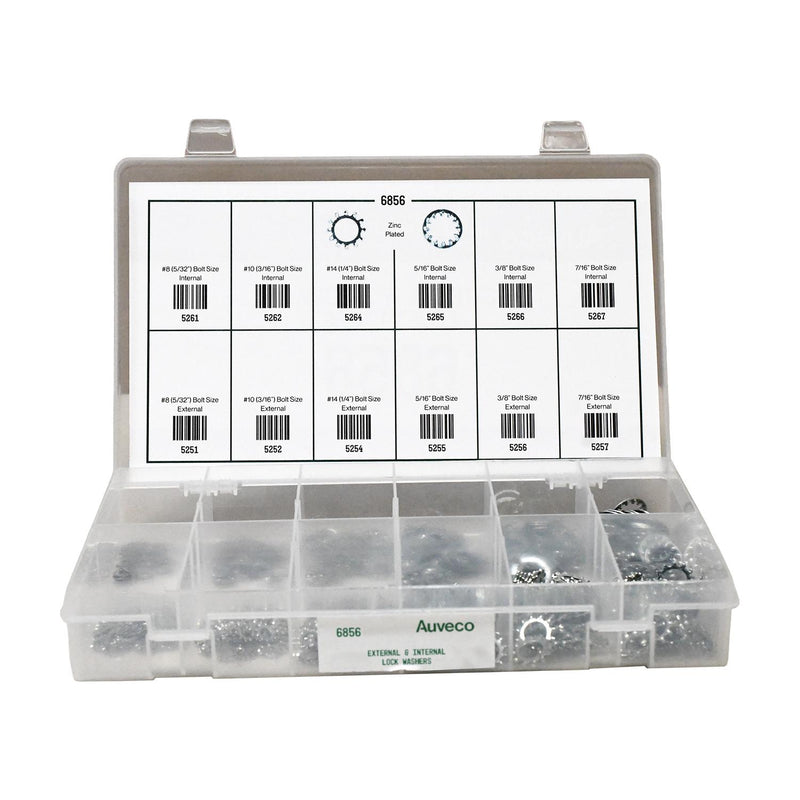 Exterior And Interior Lock Washer Quik-Select Kit Assortment, 12 Varieties - 685 Pieces