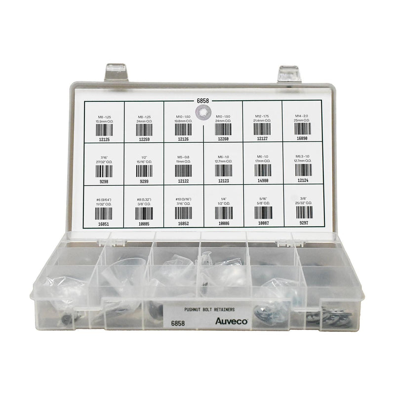 Pushnut Bolt Retainer Quik-Select Kit Assortment
