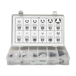 E Type Retaining Ring Quik-Select Kit Assortment, 12 Varieties - 343 Pieces