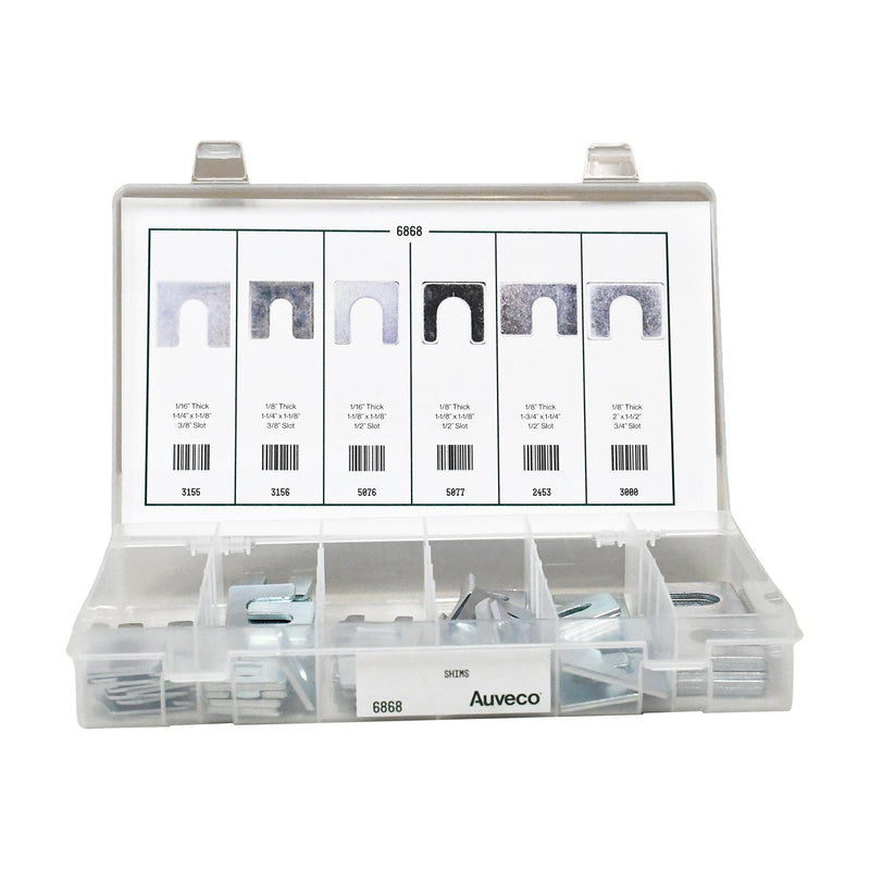 Body Shims Quick-Select Kit Assortment, 6 Varieties - 100 Pieces