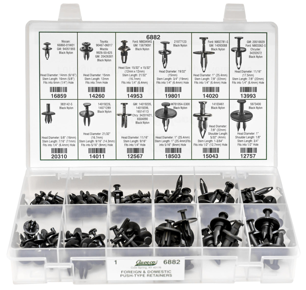 Foreign & Push-Type Retainer Quik-Select Kit Assortment