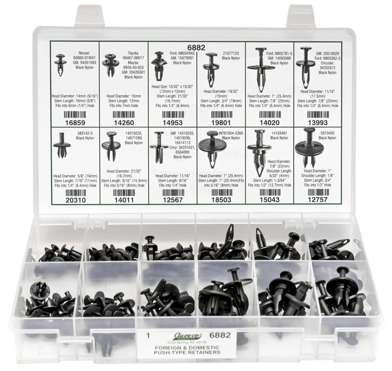 Foreign & Push-Type Retainer Quik-Select Kit Assortment