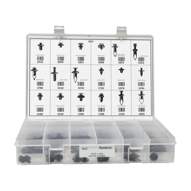 Push-Type Retainers Quik-Select II Kit Assortment