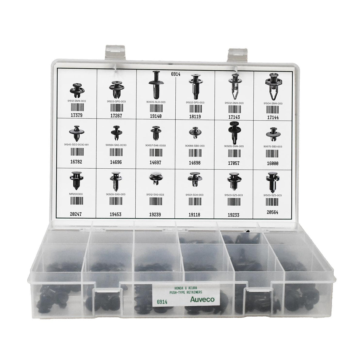 Push-Type Retainers Quik-Select II Kit Assortment
