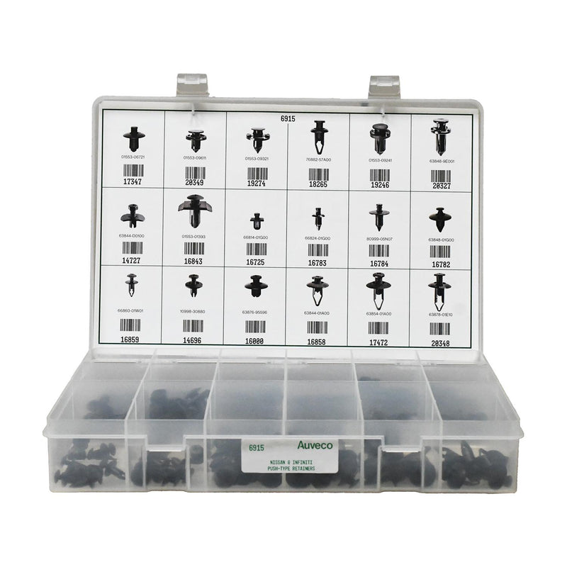 Push-Type Retainers Quik-Select II Kit Assortment