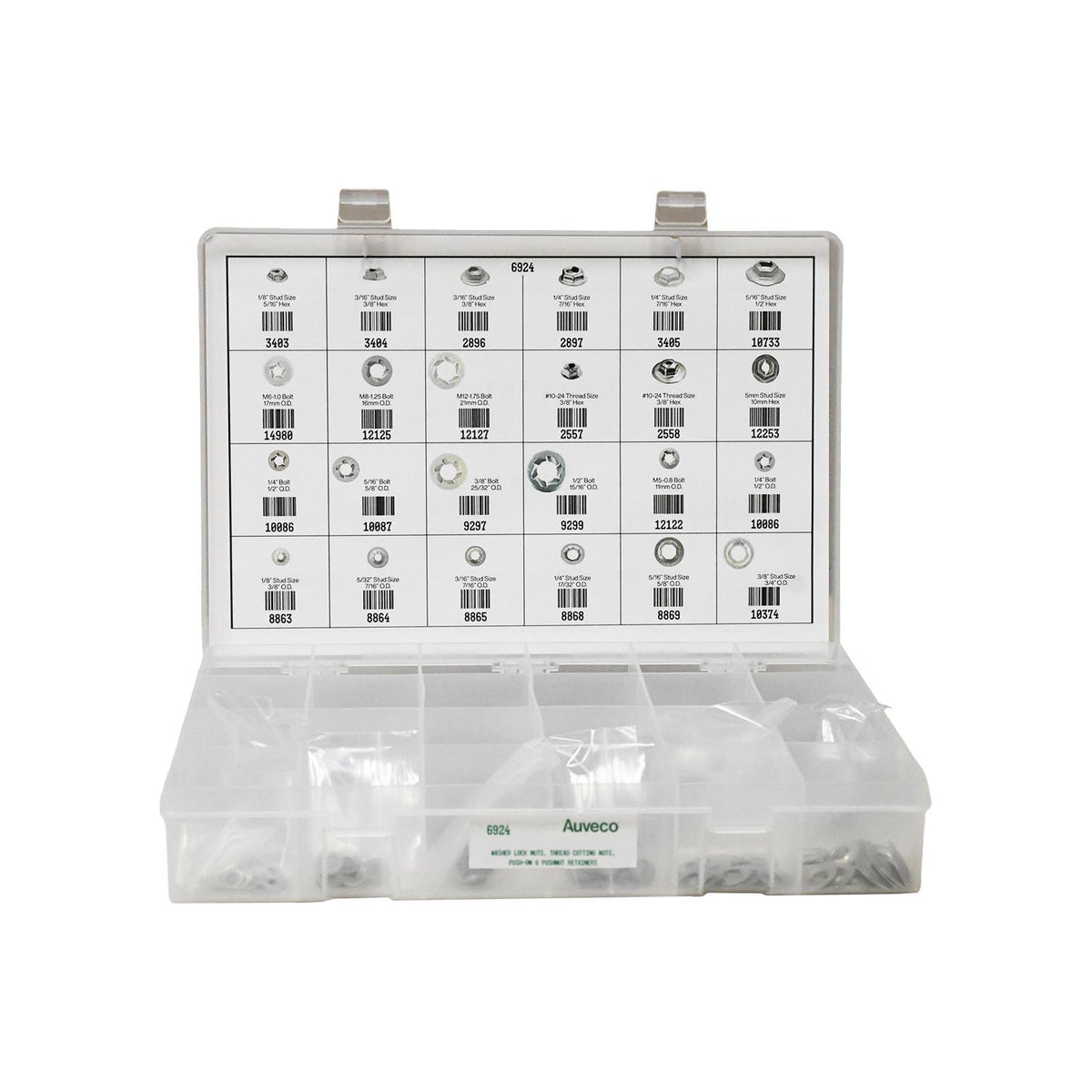 Thread Cutting Nuts, Washer Lock Nuts, Push-On Assortment