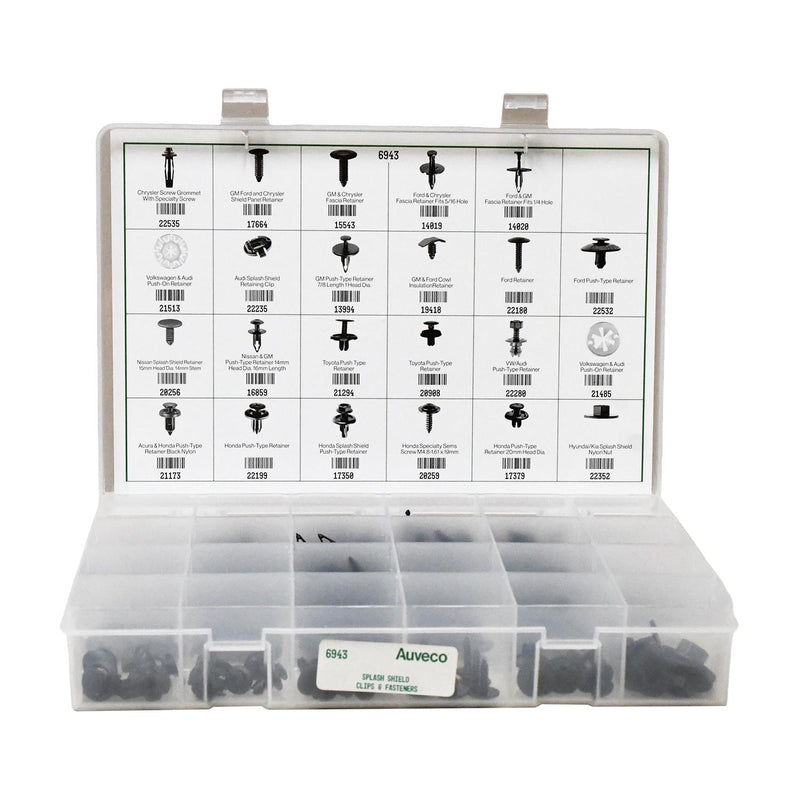 Splash Shield Assortment, 23 Varieties - 185 Pieces