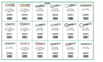 Crystal Krimp & Seal Terminals Quik-Select II Assortment, 18 Varieties - 64 Pieces