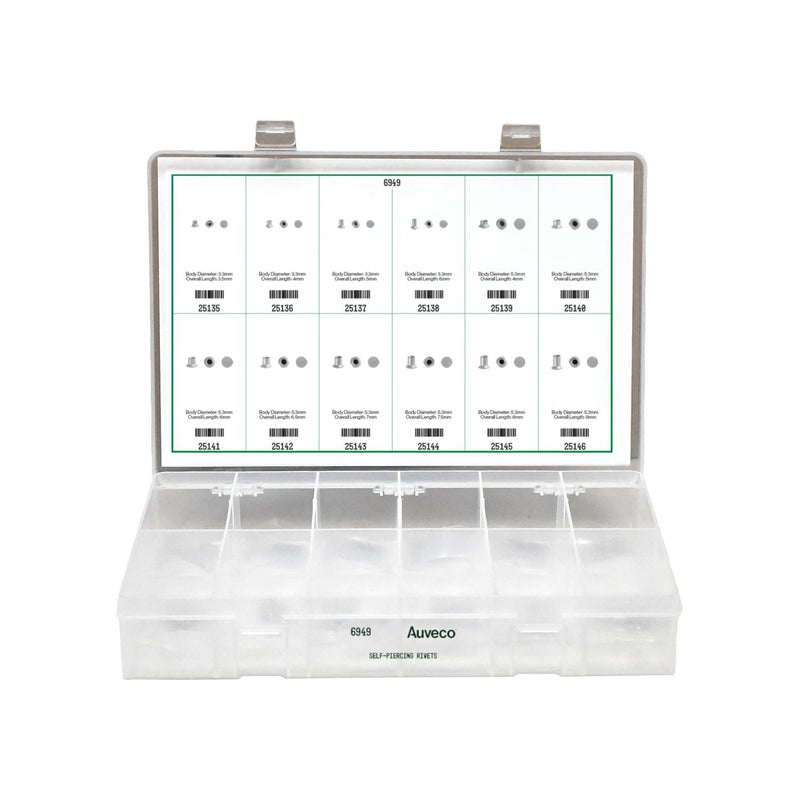 Self-Piercing Rivets Quik-Select II 12 Varieties 120 Pieces Assortment