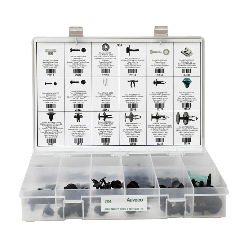 Transit Clips & Retainers Front Of Vehicle Quik-Select II