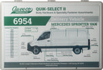 Sprinter Van Clips & Fasteners Quik Select II