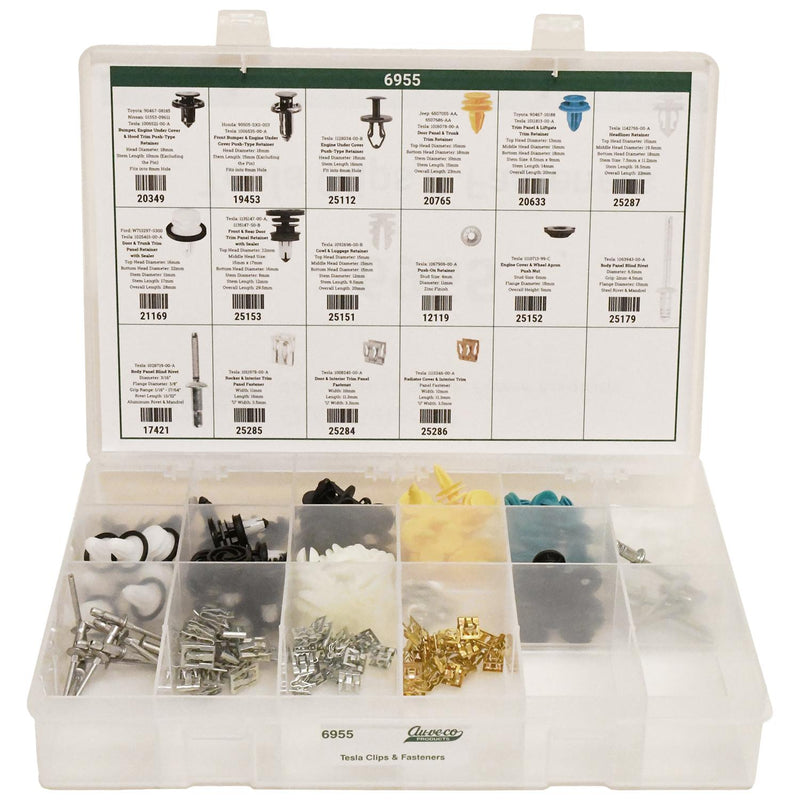 Clips, Fastener, Retainer Assortment Items 210 Pieces