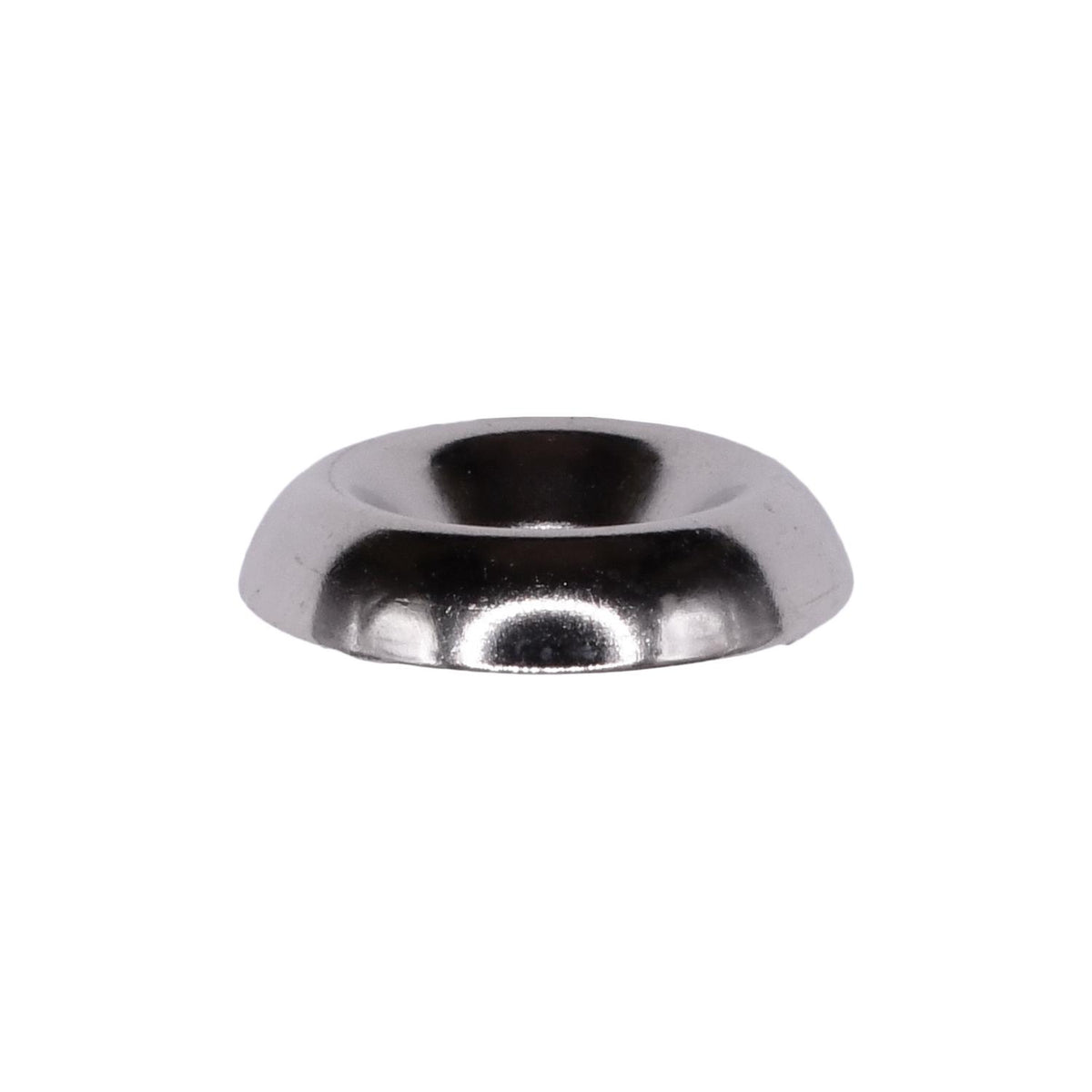 #8 Brass Countersunk Finishing Washer Nickel, 13/64" ID, 1/2" OD