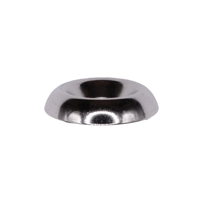 #8 Brass Countersunk Finishing Washer Nickel, 13/64" ID, 1/2" OD