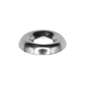 #10 Brass Countersunk Finishing Washer Nickel, 1/4" ID, 19/32" OD