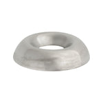 #4 Brass Countersunk Finishing Washer Nickel On, 9/64" ID, 3/8" OD