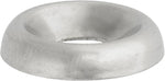#6 Brass Countersunk Finishing Washer Nickel On, 11/64" ID, 7/16" OD