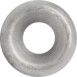 #8 Brass Countersunk Finishing Washer Nickel On, 13/64" ID, 1/2" OD