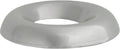 #10 Brass Countersunk Finishing Washer Nickel On, 1/4" ID, 19/32" OD