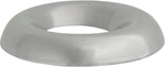 #10 Brass Countersunk Finishing Washer Nickel On, 1/4" ID, 19/32" OD