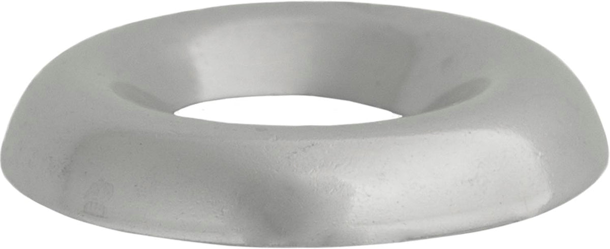 #10 Brass Countersunk Finishing Washer Nickel On, 1/4" ID, 19/32" OD