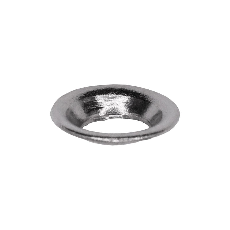 #8 Brass Countersunk Finishing Washer Nickel On, 3/16" ID, 3/8" OD