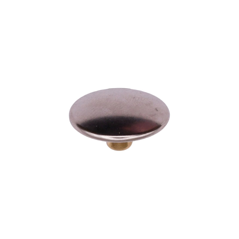 11/64" Brass Nickel On Snap Fastener Button Cap