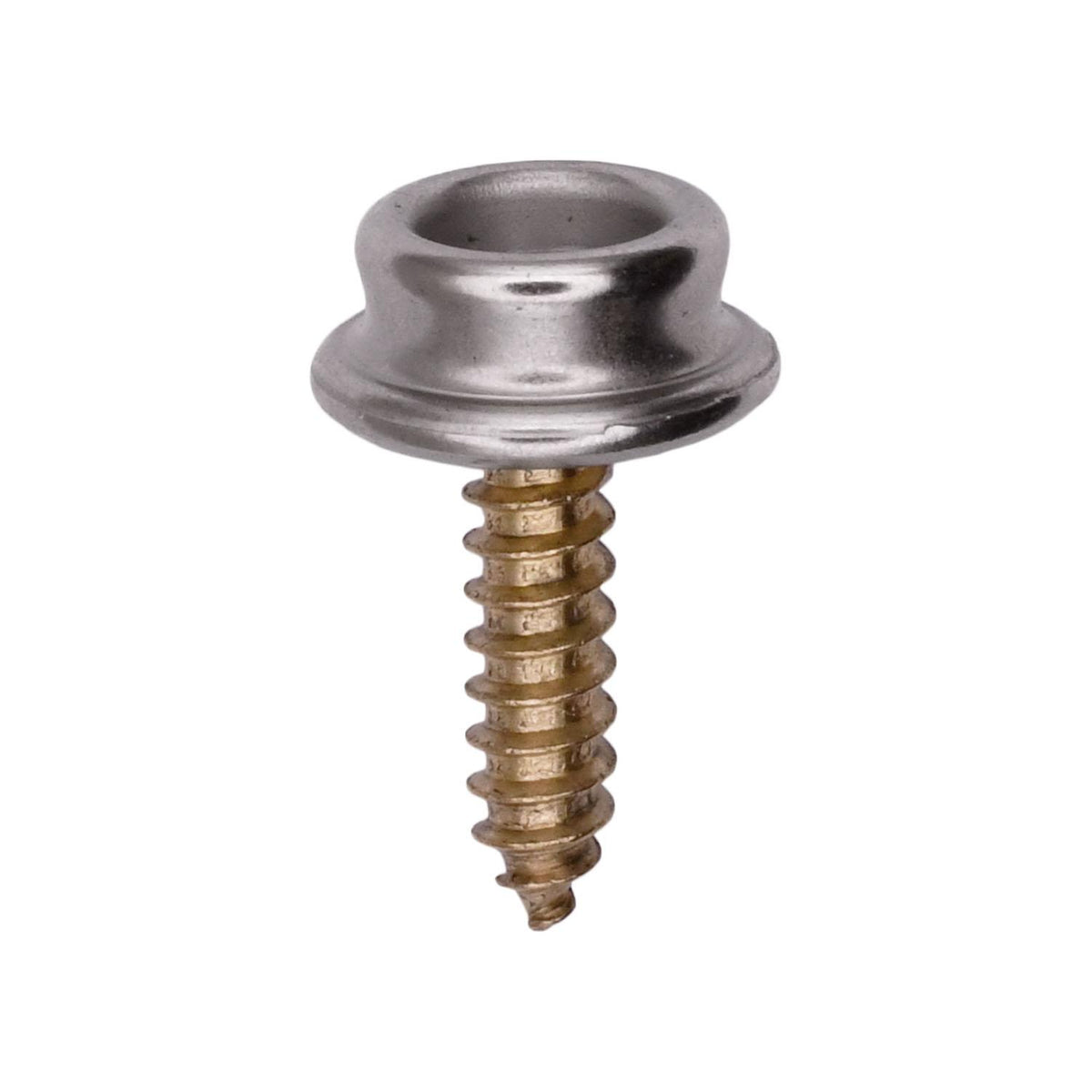#8x5/8" Brass Nickel On Phillips Wood Screw Stud Snap Fasteners