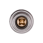 #8x5/8" Brass Nickel On Phillips Wood Screw Stud Snap Fasteners
