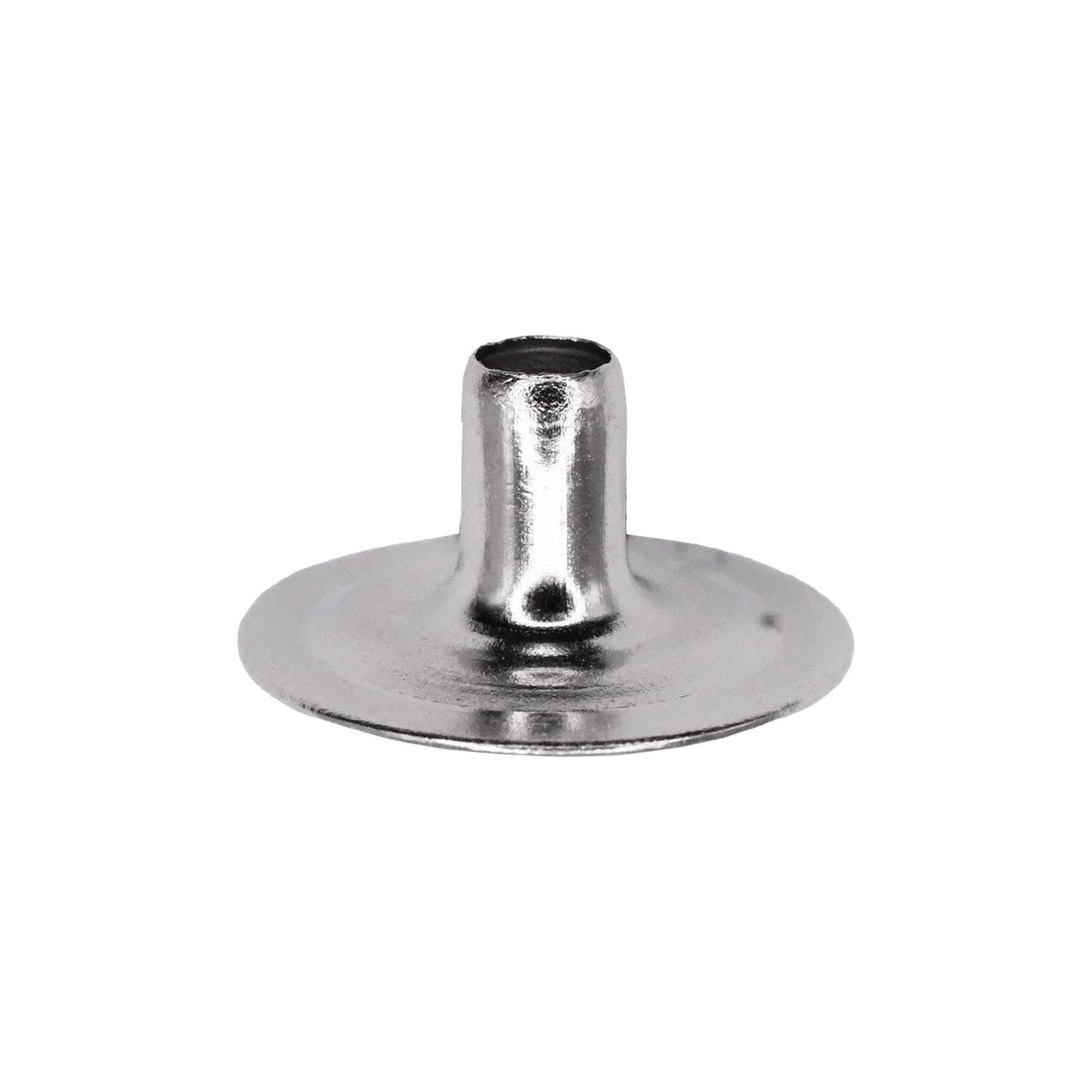 1/4" Brass Nickel On Snap Eyelet Fasteners Barrel