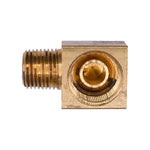 1/8" Brass 90 Degree Inverted Flare To Male Pipe Adapter, 5/16"
