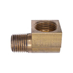 1/4" NPT Brass 90 Degree Inverted Flare To Male Pipe Adapter