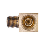1/4" NPT Brass 90 Degree Inverted Flare To Male Pipe Adapter