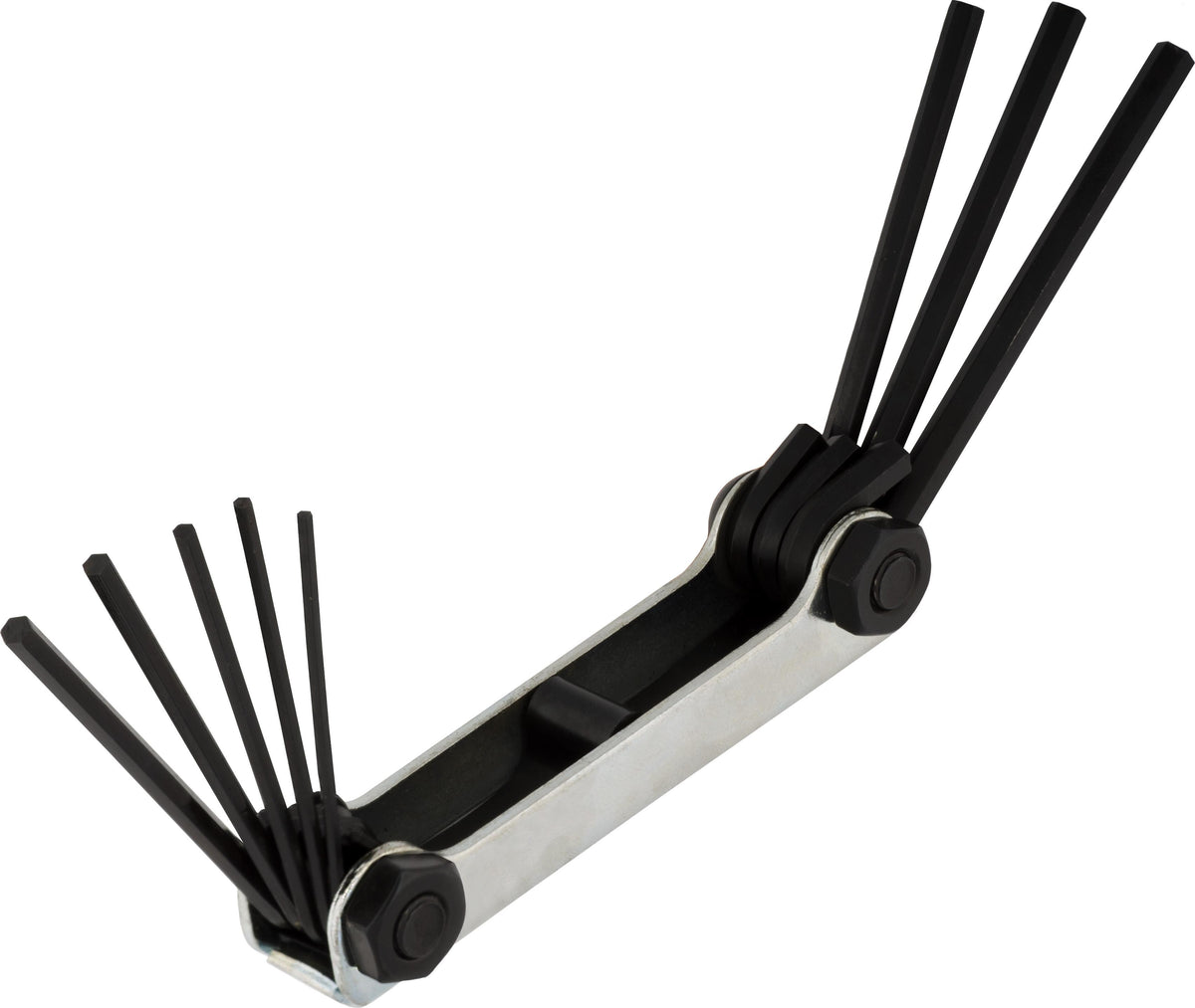 3/16" Fold Up Hex Key Set, Large Extra Long Through Keys