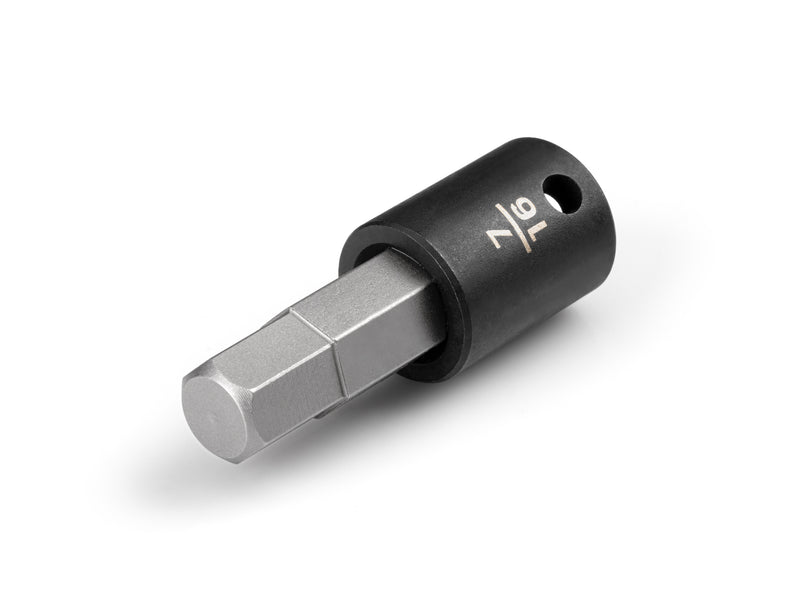 3/8 Inch Drive x 7/16 Inch Hex Impact Bit Socket